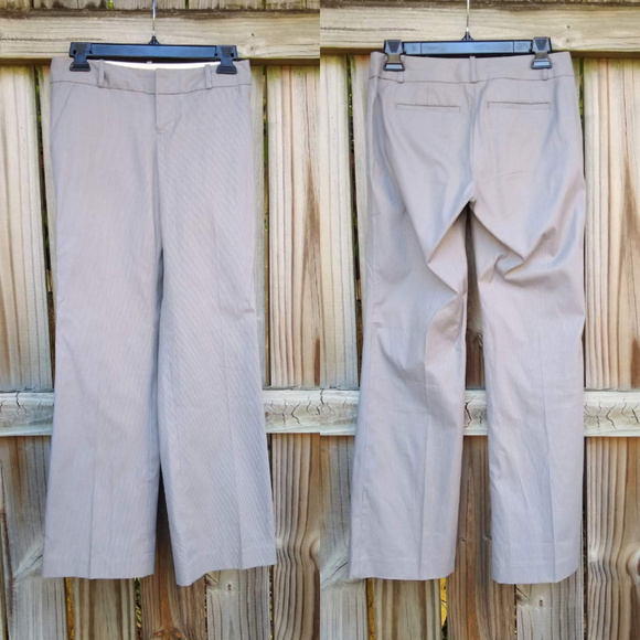 Banana Republic Factory Pants - Banana Republic Martin Fit Career Wear Grey Pinstr